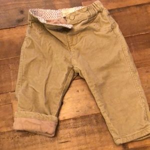 Mayoral soft corduroy pants -light khaki sz 4-6 mo